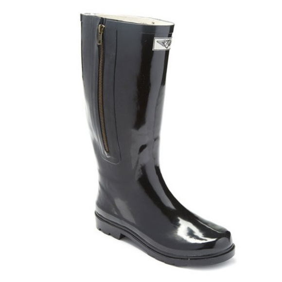 Forever Young Shoes Women Tall Rain Boots With Zipper 635 Black Poshmark